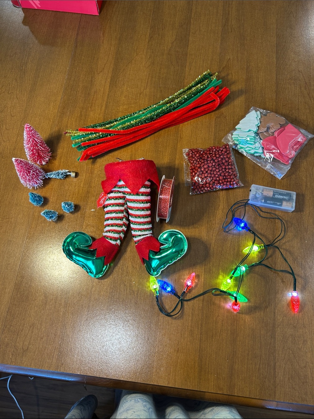 Festive Christmas craft decor- Red & Green